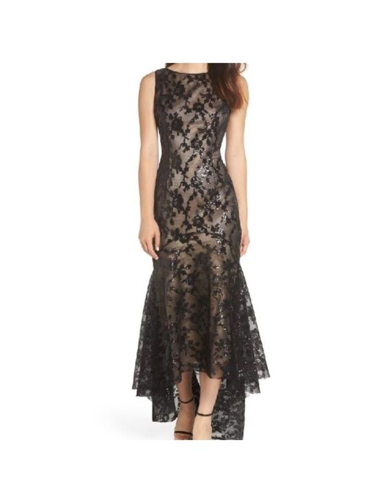 Eliza J Dresses & Skirts - ELIZA J Sequin & Lace High/low Trumpet Gown